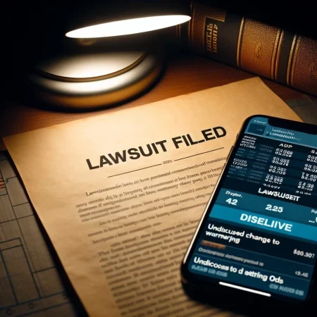 Lawsuit Filed Against Mobile App for Undisclosed Changes to Wagering Odds